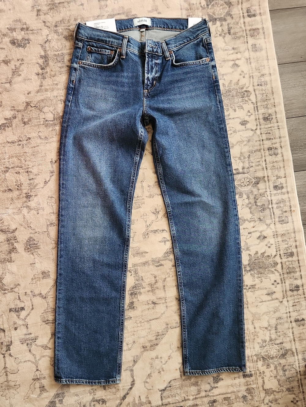 AGOLDE Low Rise Slim Straight Jeans